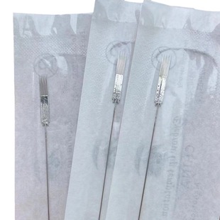 Tattoo embroidery four-fork needle half throwing machine semi-permanent eyebrow tattoo bleaching lip machine needle piece fog eyebrow point piercing lip seven rows cow fork needle