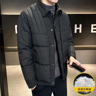 Winter New Laps Fashion Brand Short Thickened Down Jacket Men's Warm Jacket Top YR22-8057