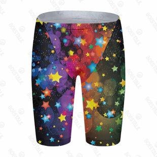 2024 Men's Training Swim Trunks Beach Tight Swimming Shorts Professional Team Sports Surfing Diving Swimming Trunks