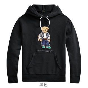 24 года Весна Polo Bear с капюшоном Раффлен медвежонок свитер мужской зимний топ пуловер с капюшоном