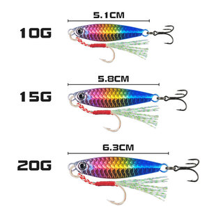 Far-cast Falling Iron Plate Luya Bait Luya Iron Plate Fake Bait Full Water Layer Simulation Fish Scale Horse Brand Cock Bass Bait