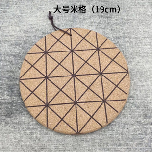Заводская поставка Creative Nordic Geometry Series Pot Pad Круглая теплоизоляционная накладка Подвесная простая пробковая накладка