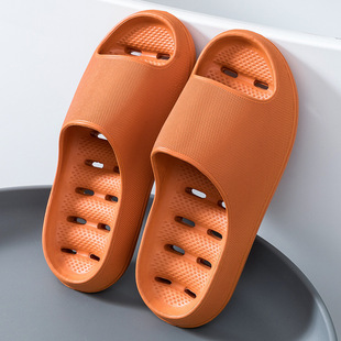 New Style Thick-soled Non-slip Bathroom Slippers Women's Summer Home Leakage Household Indoor Shit-feeling Bathing Slippers for Men and Women
