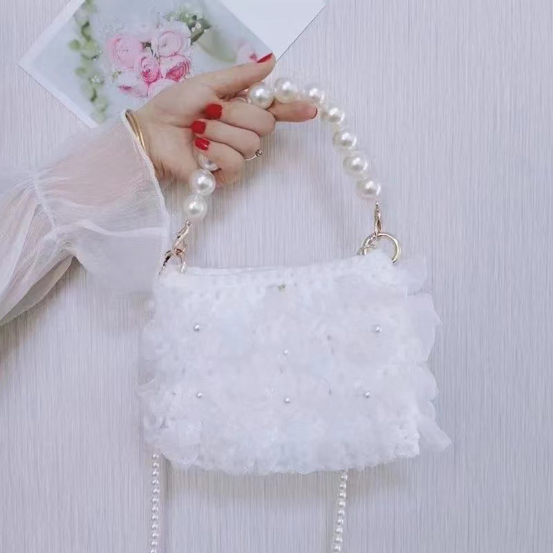 DIY craft kit for handmade chiffon ribbon bag, Chanel-style radish ribbon bag, a gift for your girlfriend.