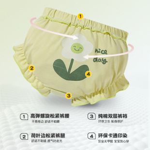 Cotton Underwear Baby Underwear 2025 Factory Direct Double Crotch Upgraded New Children's Bread Underwear