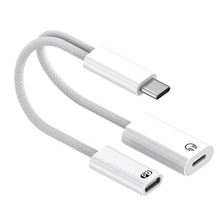 Применимо для Apple 15 2-в-1 type-c цифровой аудио-адаптер 3,5 мм для мобильных телефонов