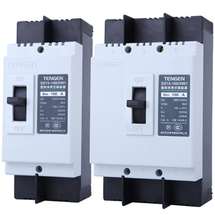 Tianzheng Electric Molded Case Circuit Breaker DZ15-100/3901 Three-phase Three-wire 380V Single-phase 2901/63A100A