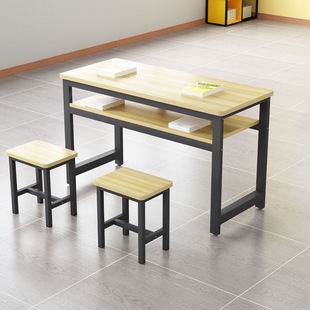Desks and Chairs Training Class Study Table School Tutoring Class Cram School Rounded Corner Desk Student Study Table 2023 New Style