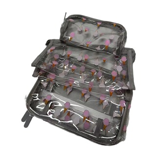 Ice cream transparent wash bag wet and dry separation waterproof winter pvc portable travel storage bag wash bag in stock