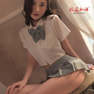 Sexy lingerie student wear sexy female jk uniform temptation pleated skirt passion hip skirt suit role play