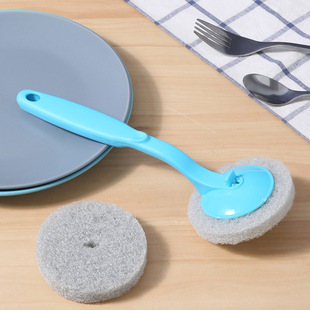 Meiliya long handle pot brush kitchen cleaning brush dishwashing brush household decontamination sink stove brush department store wholesale