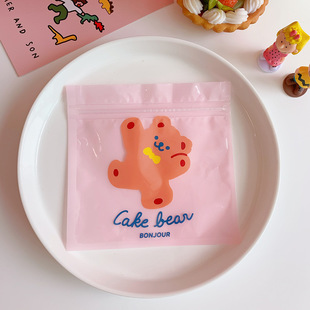 Cute Girl Packaging Self-sealing Bag Sub-packaging Snack Bag Storage Small Side Bag Jewelry Gift Bag Single Price