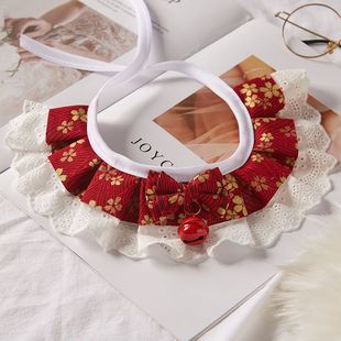 Cat Collar Cat Bib Teddy Dog Dog Collar Muppet Cat Lace Bib Pet Supplies Cat Decoration