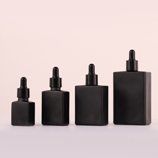 Завод в наличии 15ml50ml прозрачная плоская Квадратная бутылка 30 мл цвет Сущность бутылка 100 мл матовая черная бутылка эфирного масла