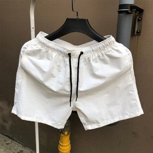 Quarterly Pants Men's Summer Beach Pants Korean Style Triple Pants Quick-drying Shorts Candy-colored Loose Thin Trendy Sports Shorts