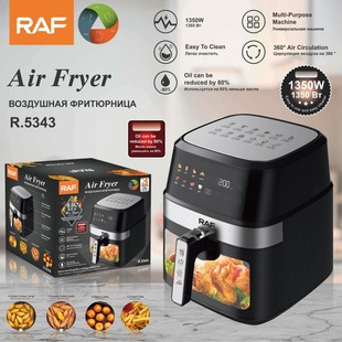 RAF European cross-border air fryer large capacity 8L multi-functional household electric fryer visual smart touch screen oil-free