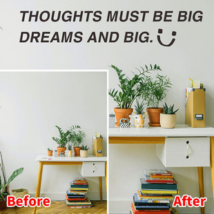 Shangyi SPZ-S0341 English Smiley Wall Stickers Removable Living Room Background Wall Decoration Cross-border Wholesale Wall Stickers