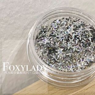 FOXYLADY nail art material three-dimensional five-pointed star three-dimensional small star nail accessories