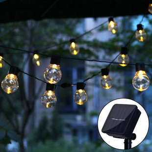 G50 Solar Bubble Ball Lights String Outdoor Camping Tent Atmosphere Decorative Lights Outdoor Waterproof Big Ball Colorful Lights