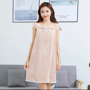 Wearable Bath Towel Women's Sling Bathrobe Bath Skirt Thickened Wearable Bath Towel Von Bath Towel Bath Towel Large Size Sensitive One