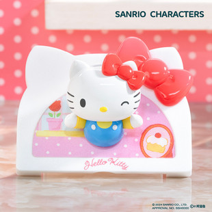 Genuine Sanrio Sanrio Family Cabin Refrigerator Sticker Blind Box Trendy Play Hand-held Kulomipacha Gift Wholesale