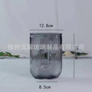 Online celebrity ins flower arrangement decoration vintage vase glass wholesale flowers rich bamboo hydroponic Nordic glass vase