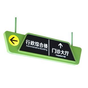 Processing and Customizing Shopping Mall Hang Tag Light Box Billboard Production Underground Garage Hanging Double-Sided Luminous Hang Tag Sign