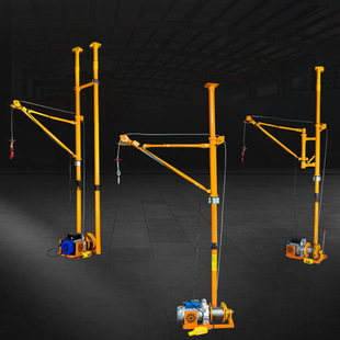 Crane Home Lifting Building Decoration 22 Electric Hoist Crane Small 0v Lifting Material Complete Set of Sand Lifting Small Crane