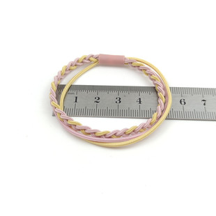 Color-matching Three-layer Braided Rubber Band Women's Hair Tie Hand-woven Bracelet Hair Rope Internet Popular New Simple Hair Loop Hair Rope