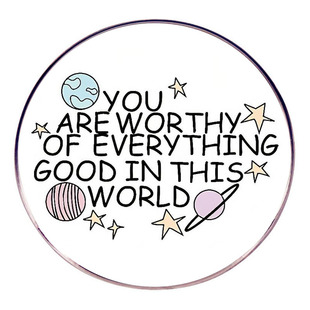 You Have a Beautiful Brooch on This World, English Pin, Badge, Metal Alloy Badge Accessories