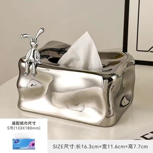 Modern Ins Cream Style Marshmallow Ceramic Tissue Box Living Room Dining Table Drawbox Desktop Ornaments Decorations