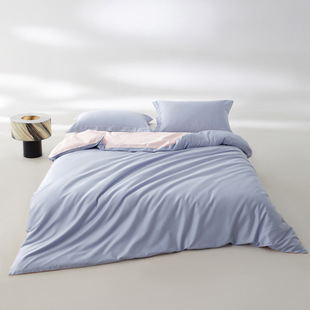Maternal and Infant Class A 100S Long-staple Cotton Quilt Cover All Cotton Quilt Cover Silky Sleeping Naked Hotel Wind Quilt Cover Three-piece Set