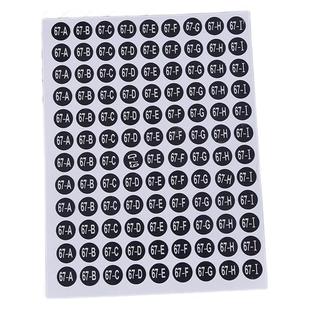 Clothing shoes size number serial number round digital sticker waterproof tear black size sticker