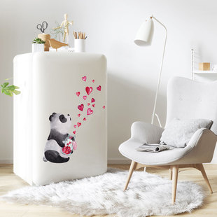 Y1699 new love love love hand painted panda wall stickers living room bedroom kitchen decorative wall stickers wholesale