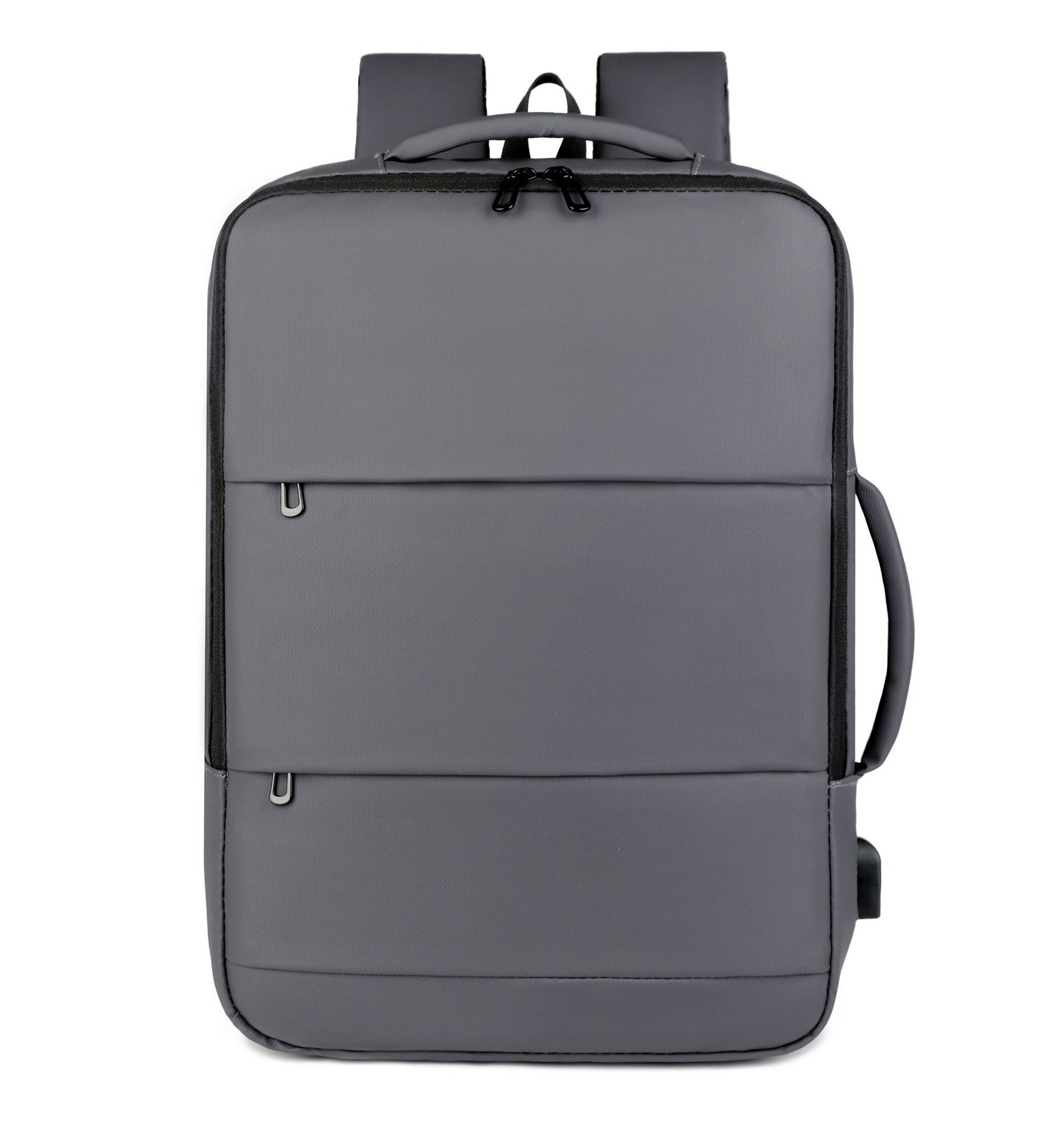 2025 New Leather Film Computer Backpack Large Capacity Business Backpack Expandable Waterproof Multifunctional Charging Backpack
