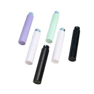 10ML two-section rotating perfume bottle ABS cosmetic anodized spray bottle glass liner perfume bottle empty bottle