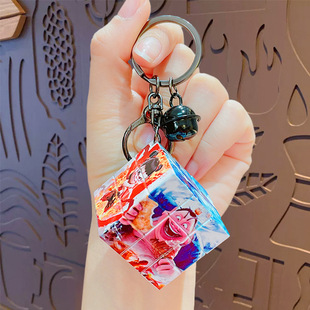 Which magic boy haohai ao bing rubik's cube key chain doll machine bag small pendant which tie lotus root cake toy pendant