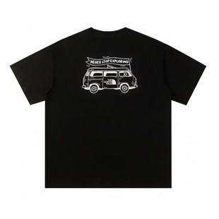 2025 Original NT North Face Family T-shirt Men's and Women's Couples Trendy Printed Wide All-match Casual Short Sleeve