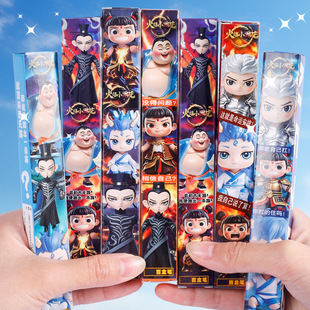 Net red new cartoon blind box pen high color value game gel pen student examination brush question pen wholesale pen blind box