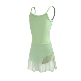 Children's Performance Clothing Women's Summer New Sling Back Hollow Dance Clothing Mesh Stitching Ballet Dress