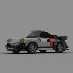 MOC строительные блоки совместимы с Lego 92818 Cyberpunk Porsche 911 развивающая креативная игрушка модель автомобиля