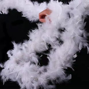 Самостоятельное производство DIY белые полосы перьев Турция шерстяная полоса Страусиная шерстяная полоса антикварные украшения на голову одежда ручной работы для дома