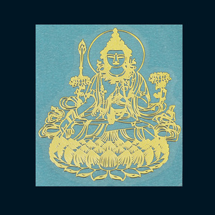 Buddhist Zodiac Guardian God Benmingfo Sticker Gourd Void Hidden Bodhisattva Metal Sticker