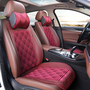 2023 saddle cushion car seat cushion summer Four Seasons universal five-seat tartary buckwheat shell all-inclusive ventilation car seat cushion full set