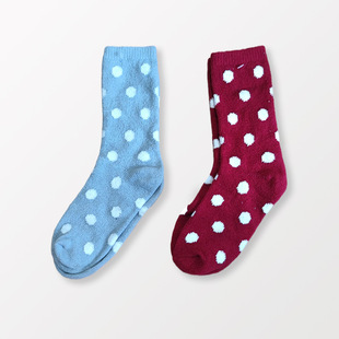 Manufacturer Customized Autum New Polka Dot Mid-Calf Socks for Women, Japanese Style Campus Style, Versatile, Breathable, Polka Dots, Simple and Cute Style