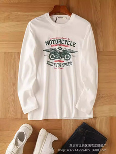2024 inventory autumn and winter men's long sleeve T-shirt bottoming shirt stall men's supply jacket cheap clear wholesale