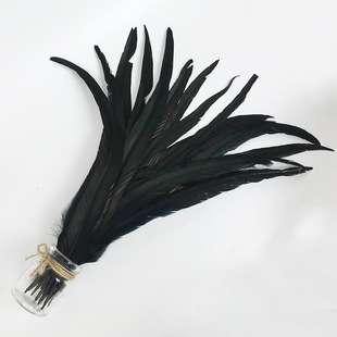40-45cm Color Cock Tail Hair Dyeing Performance Clothing Feather Handmade DIY Hat Mask Decorative Accessories