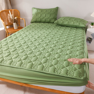 Class a maternal and infant grade waterproof raw cotton quilted bed hat single piece Simmons mattress cover all-inclusive protective cover bedspread wholesale