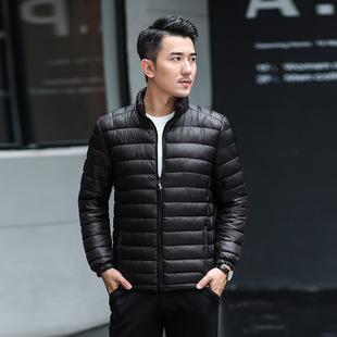 Foreign Trade Men's Cotton-padded Clothes Lightweight Short Young and Middle-aged plus size Men's Fashion Casual Top Cotton-padded Jacket Coat Cotton-padded Jacket