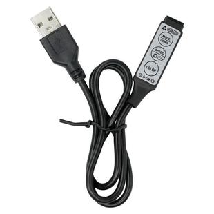 led strip 5V 1 M usb controller led strip mini 3 key light with dimmer rgb colorful flash